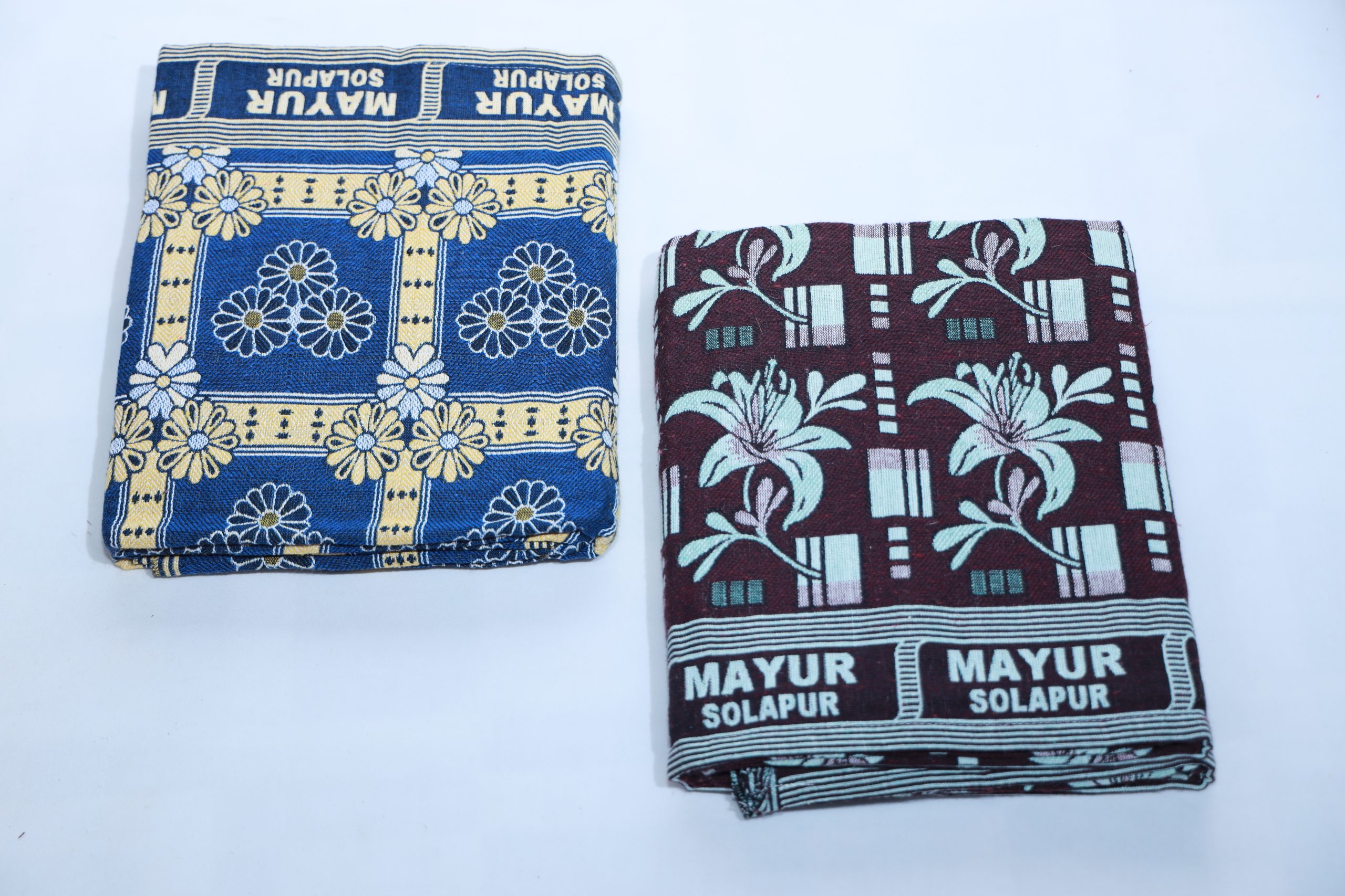 Chennimalai Mayur Solapur Bedsheet ( Assorted) / (60 X 90 Inches / 5 X 7.5 Feet) - Image 3