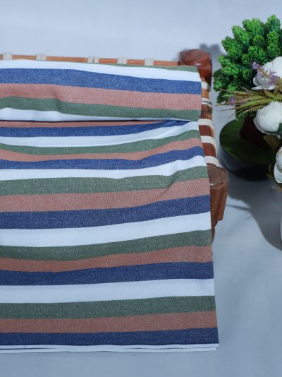 Chennimalai Sona Double Cot Cotton Hospital Bedsheet ( S.Grey / Brown / R.Blue ) / ( 90 X 108 Inches / 7.5 X 9 Feet)
