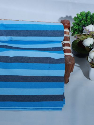 Chennimalai Sona Cotton Hospital Bedsheet ( T.Blue / Navy / R.Blue) / (60 X 90 Inches / 5 X 7.5 Feet)